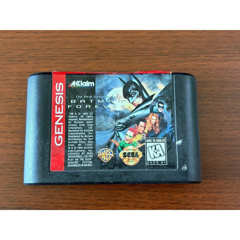 Batman Forever - Sega Genesis  Video Game Cartridge Only NON FUNCTIONAL  AS IS
